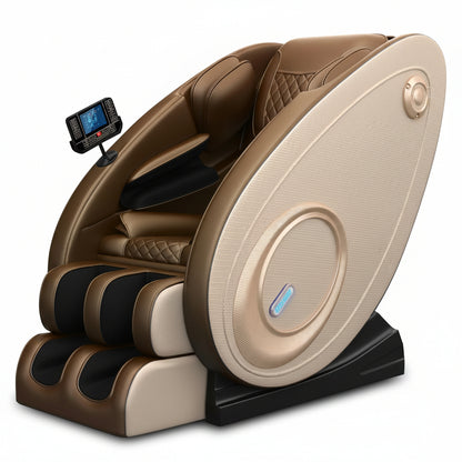 Massage Chair Zero Gravity Full Body with Heating and Bluetooth - Gold